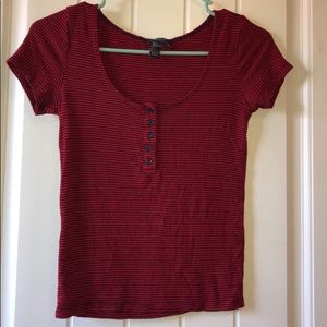 Stripped forever 21 tee